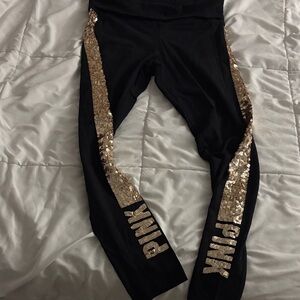 PINK Victoria's Secret Black Leggings